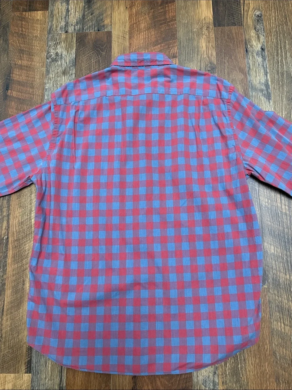 J.Crew Slim Fit Red Blue Gingham Button Down Shirt Men’s XL Spring 2018